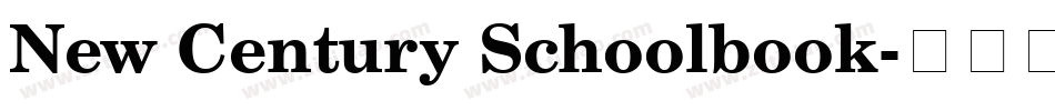 New Century Schoolbook字体转换